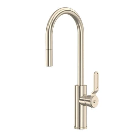 Rohl Myrina Pull-Down Bar/Food Prep Kitchen Faucet With C-Spout MY65D1LMSTN